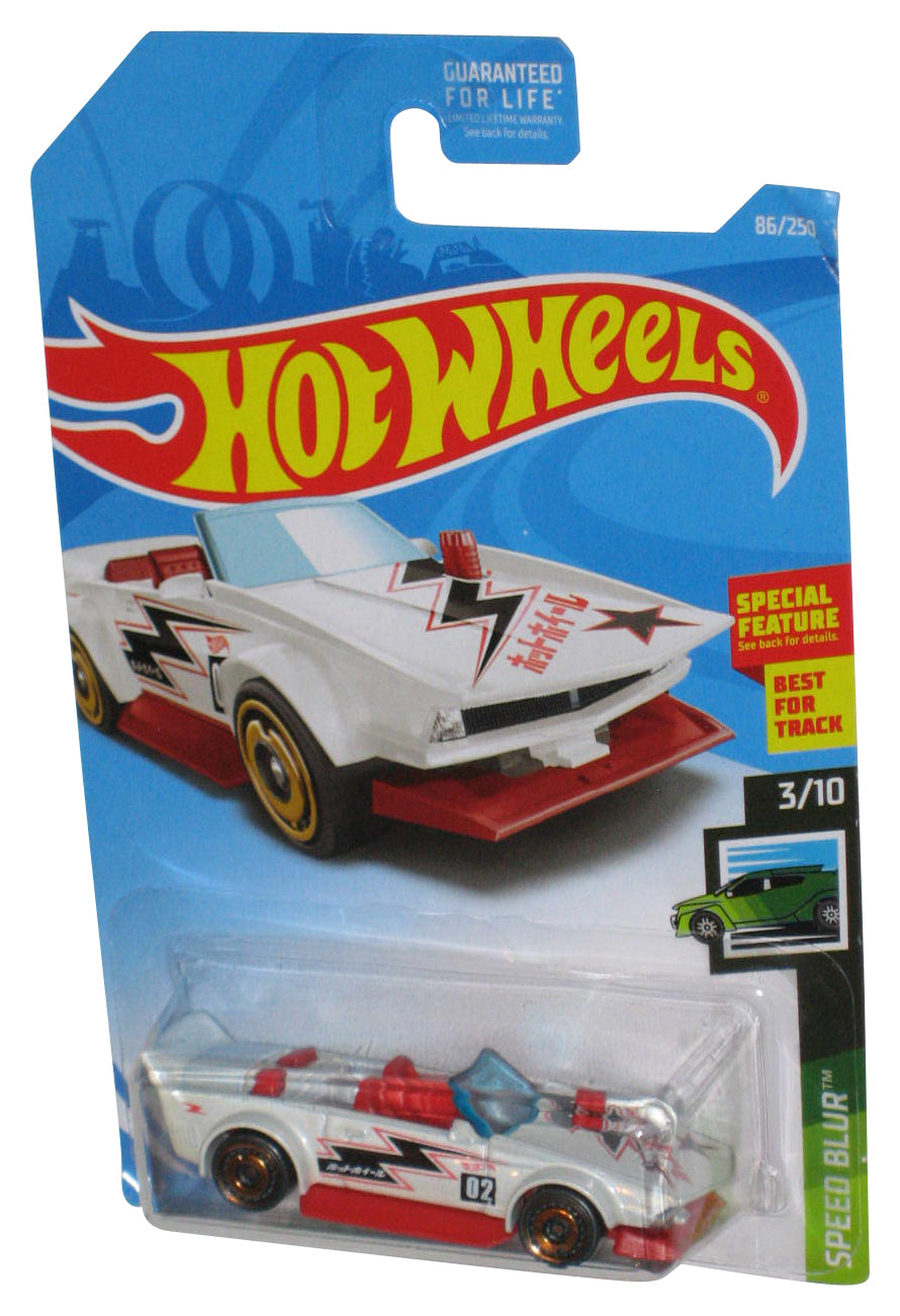 Hot Wheels Track Manga (2017) Speed Blur 3/10 White Toy Car 86/250
