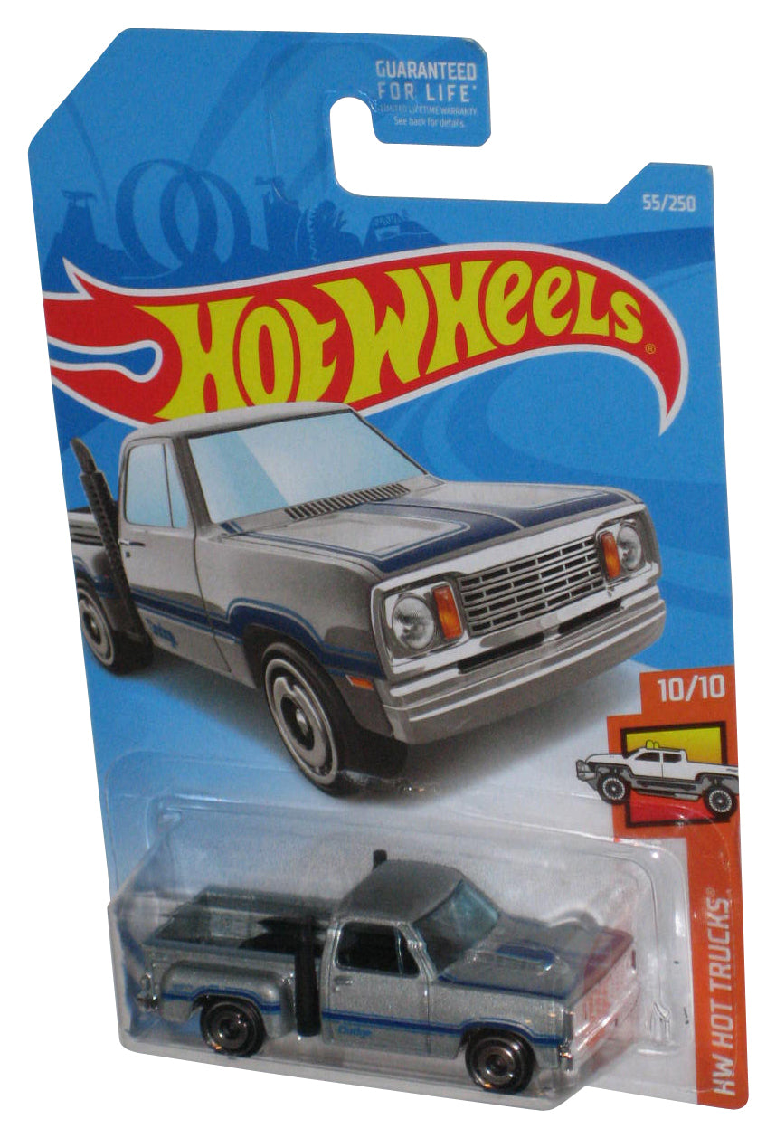 Hot Wheels 1978 Dodge Li'l Red Express (2017) HW Hot Trucks 10/10 Silver Truck 55/250