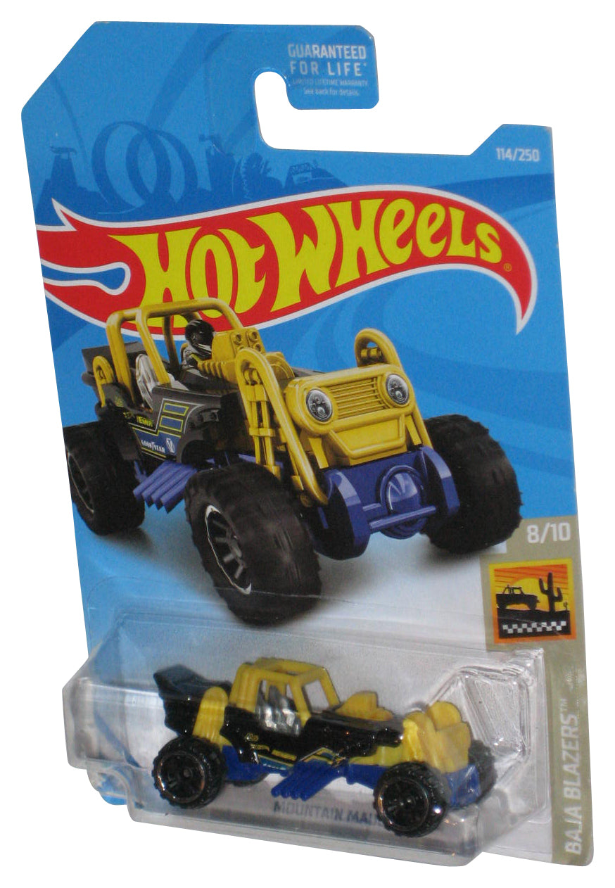Hot Wheels Baja Blazers 8/10 (2017) Yellow & Purple Mountain Mauler Car 114/250