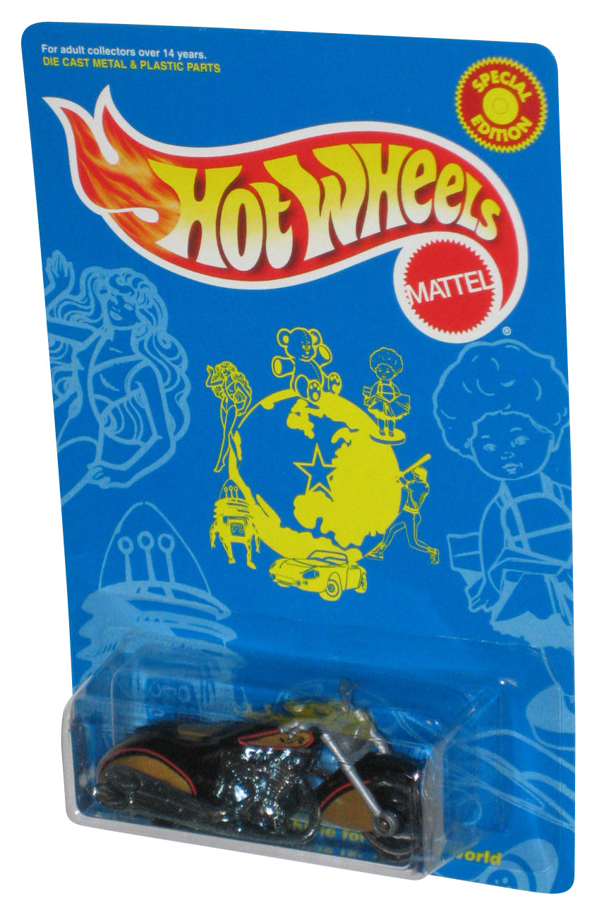 Hot Wheels White's World (1998) Mattel Black Scorchin' Scooter Toy Motorcycle Bike