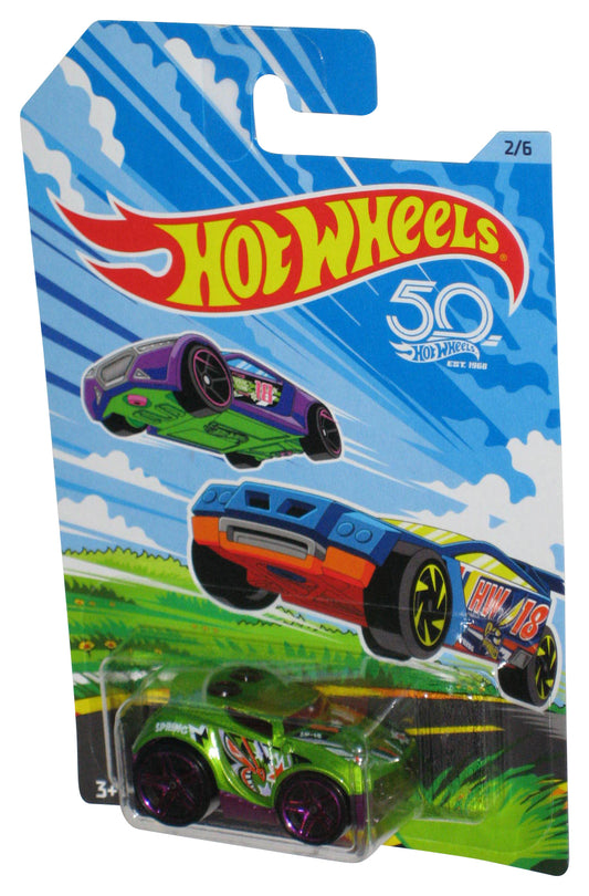 Hot Wheels Walmart Exclusive Spring Series (2017) Green Rocket Box Car 2/6