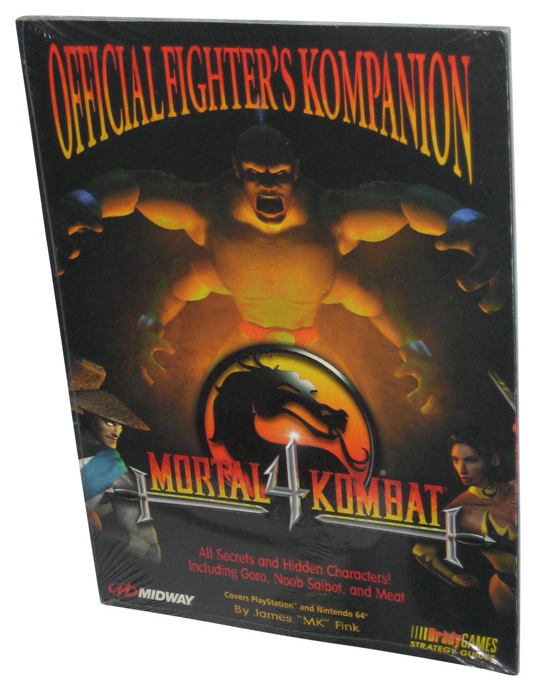Mortal Kombat 4 Official Fighter's Kompanion Brady Games Strategy Guide Book
