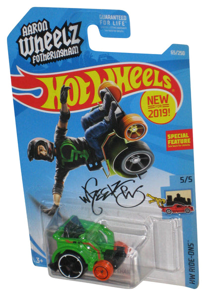 Hot Wheels HW Ride-Ons 5/5 (2019) Aaron Wheelz Green Wheelie Chair Car 65/250