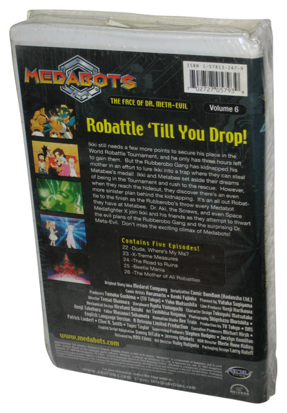 Medabots Face of Dr. Meta-Evil Vol. 6 ADV Films (2002) Animated Cartoon VHS Tape