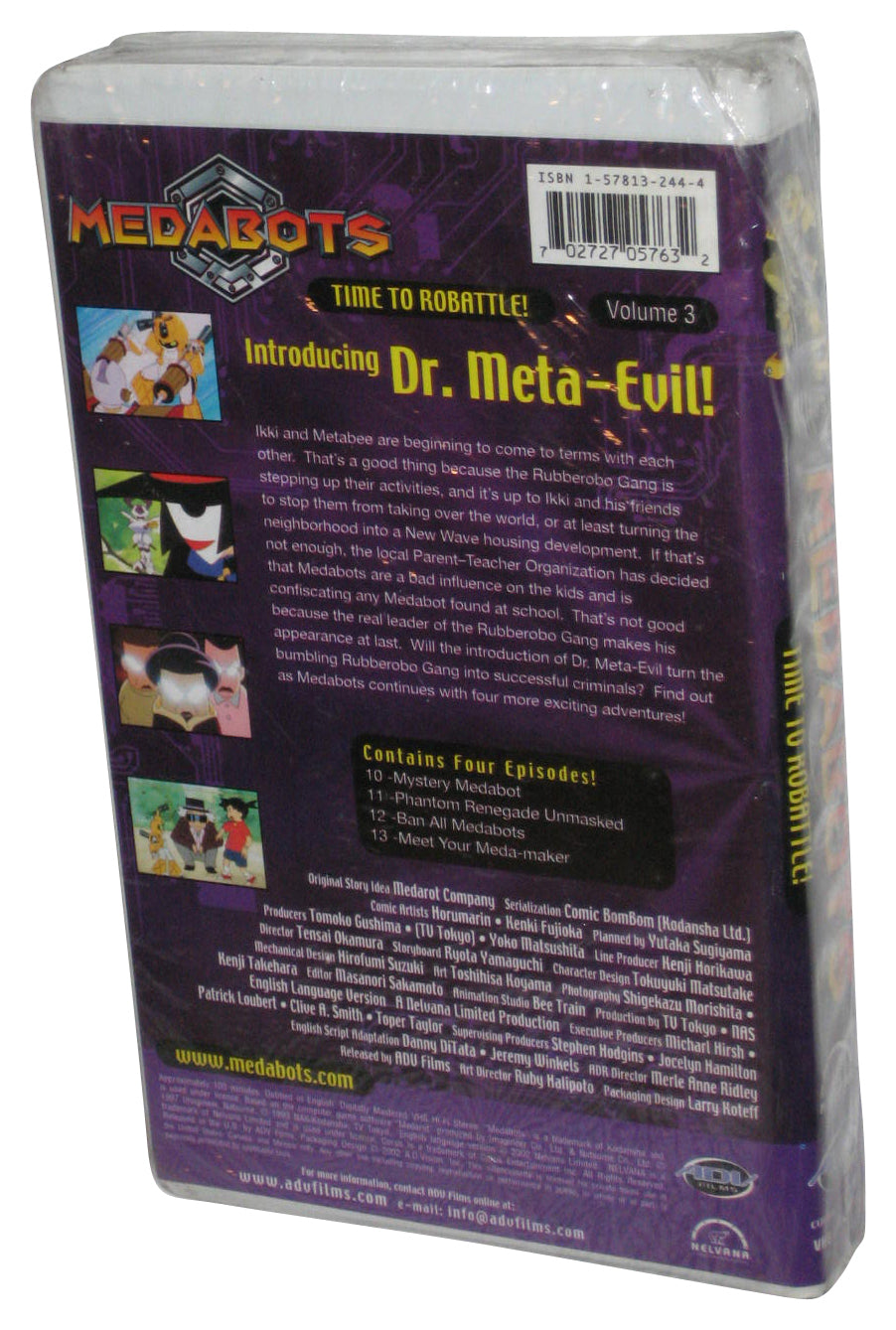 Medabots Time To Robattle Vol. 3 ADV Films (2002) Animated Cartoon VHS Tape
