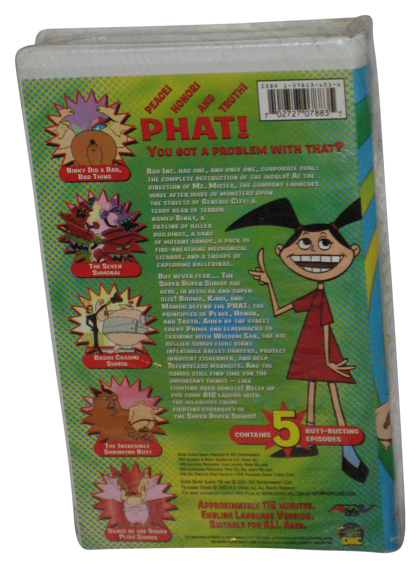 Super Duper Sumos They've Got Guts Vol. 1 (2003) Animated Cartoon VHS Tape