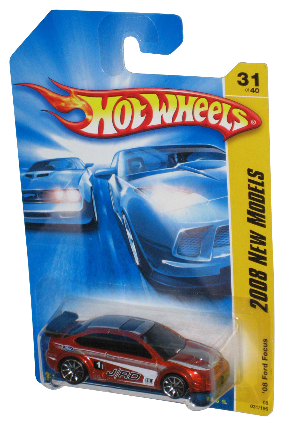 Hot Wheels 2008 New Models 31/40 Red '08 Ford Focus Car 031/196