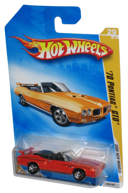 Hot Wheels 2008 New Models Orange '70 Pontiac GTO Toy Car 29/196