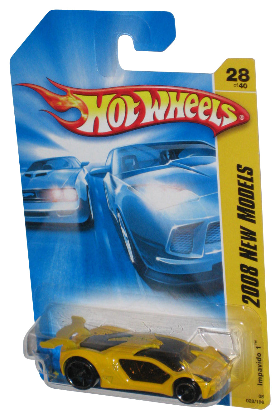 Hot Wheels 2008 New Models 28/40 Yellow Impavido 1 Car 028/196