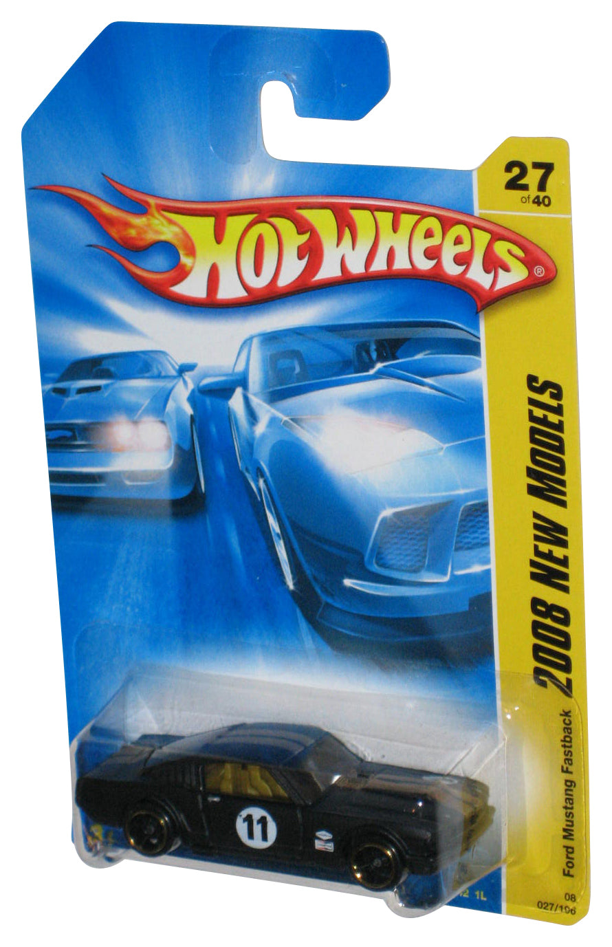 Hot Wheels 2008 New Models 27/40 Black Ford Mustang Fastback Car 027/196