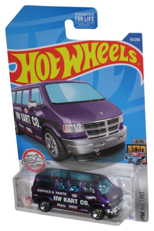Hot Wheels HW Metro 6/10 (2021) Purple Dodge Van Toy 55/250