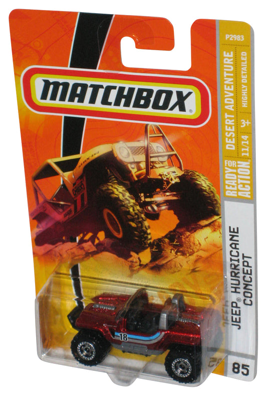 Matchbox Desert Adventure (2008) Red Jeep Hurricane Concept Toy #85