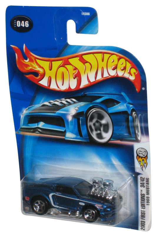 Hot Wheels 2003 First Editions 34/42 (2003) Blue 1968 Mustang Car #046