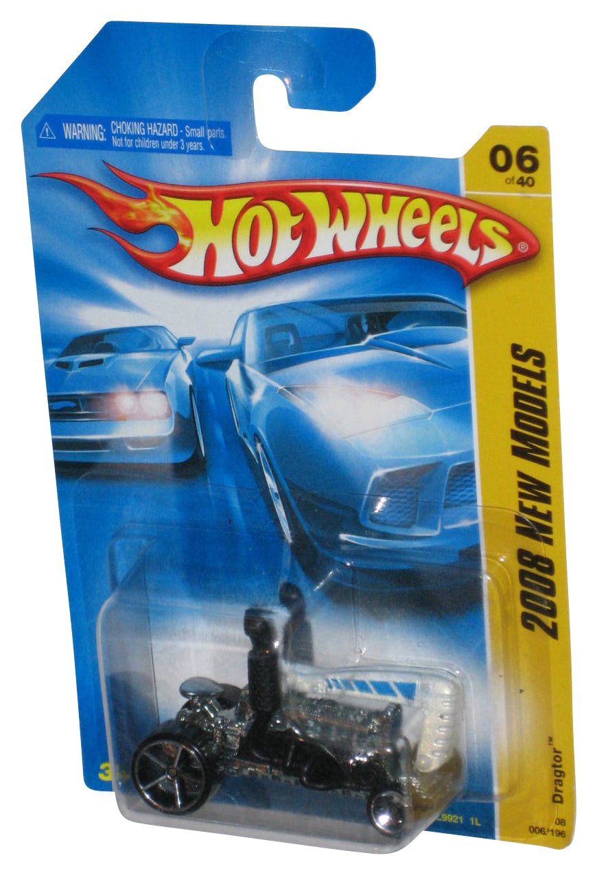 Hot Wheels 2008 New Models 06/40 Black & White Dragtor Toy 006/196