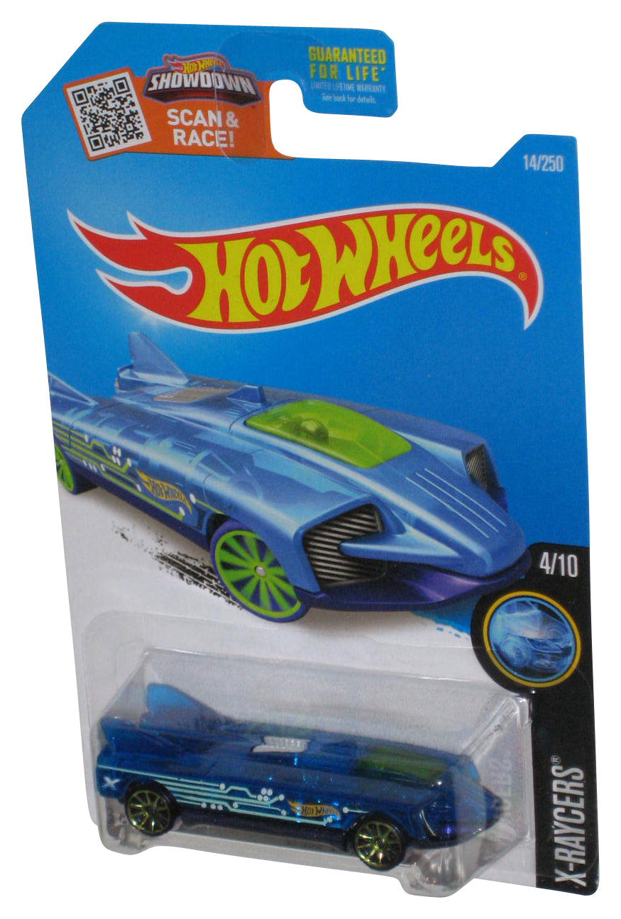 Hot Wheels X-Raycers 4/10 (2015) Blue Speed Slayer Toy Car 14/250
