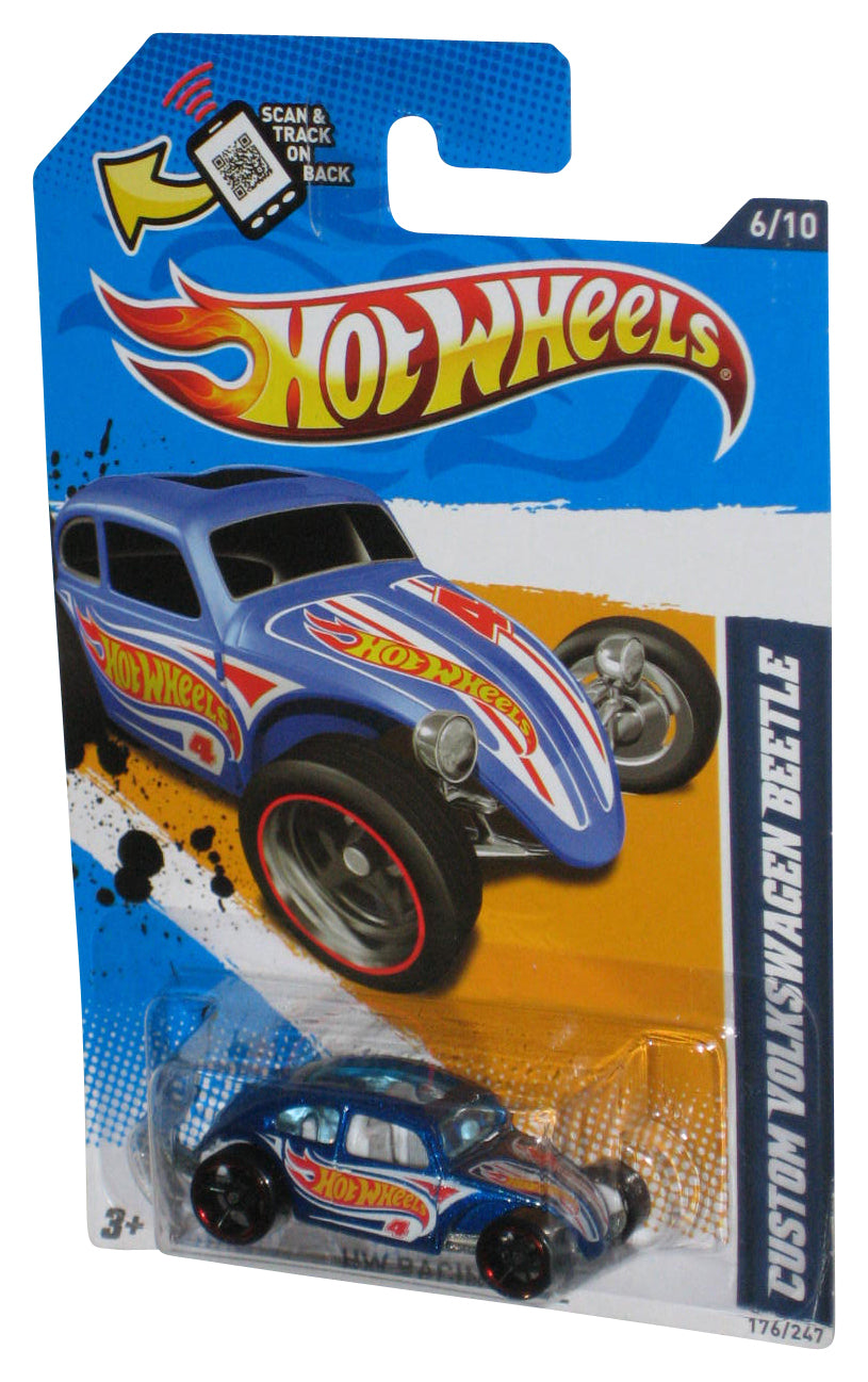 Hot Wheels HW Racing '12 6/10 Blue Custom Volkswagen Beetle Car 176/247