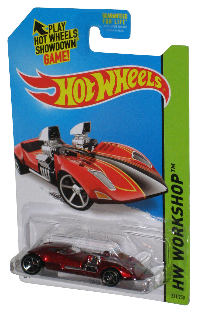 Hot Wheels HW Workshop (2013) Red Twin Mill Toy Car 221/250