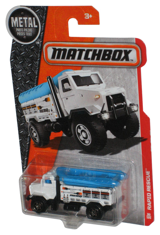 Matchbox Rapid Rescue (2016) Mattel White & Blue Toy Truck 90/125