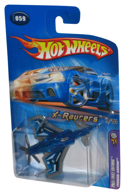 Hot Wheels 2005 First Edition Poison Arrow Blue Toy Plane #059