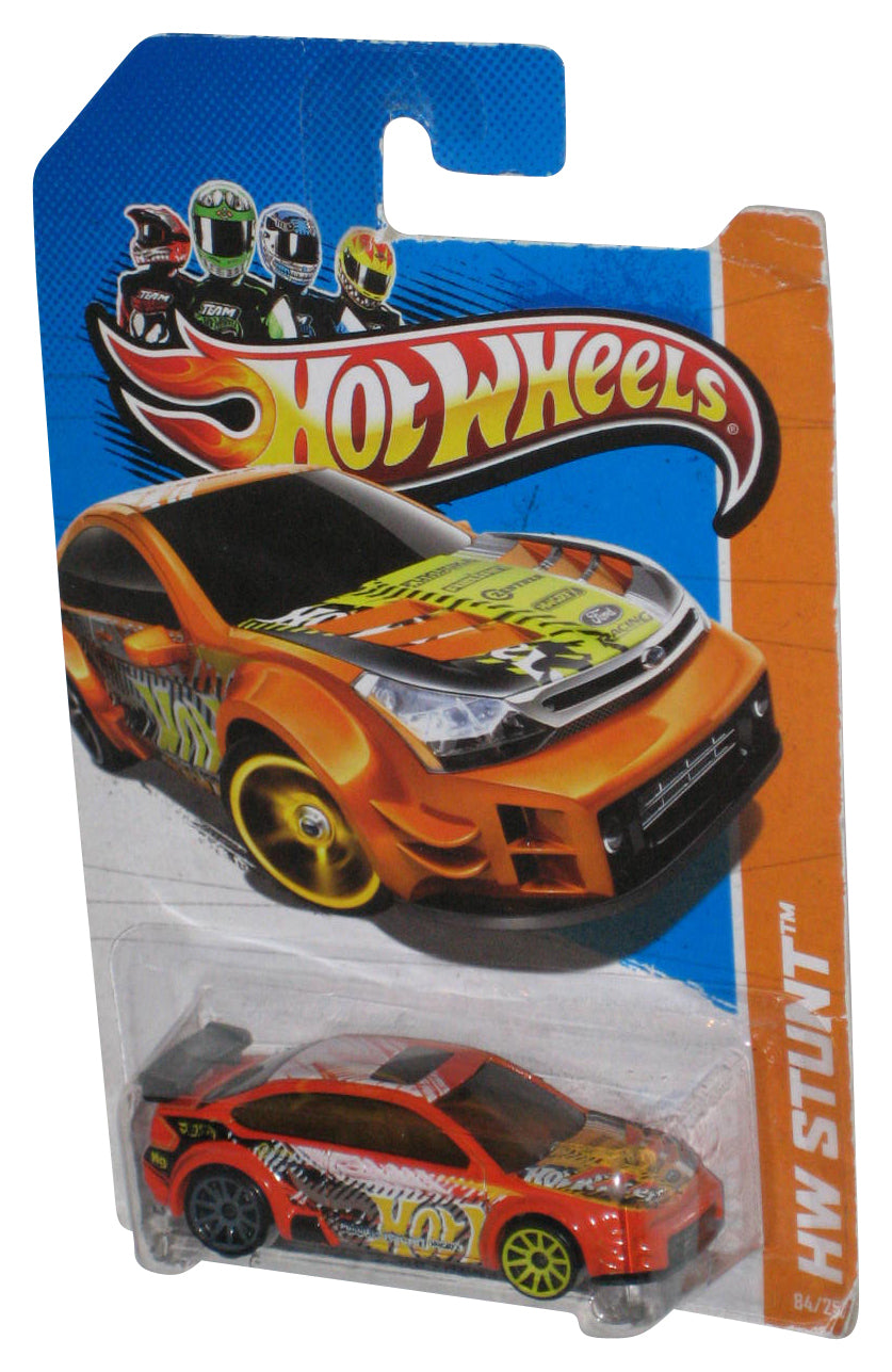 Hot Wheels HW Stunt (2012) Orange '08 Ford Focus Toy Car 84/250 - (Card Minor Wear)