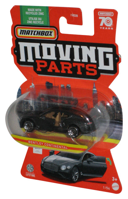 Matchbox Moving Parts (2022) Dark Silver Bentley Continental Toy Car 1/54