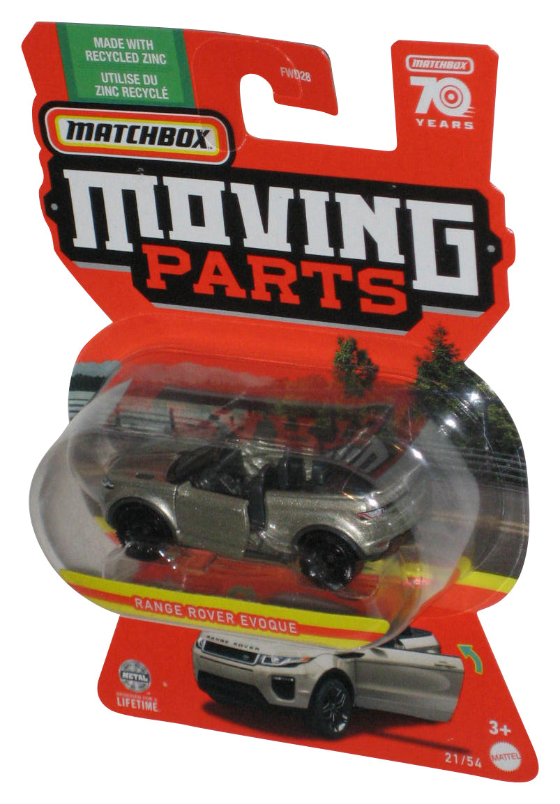 Matchbox Moving Parts (2022) Silver Range Rover Evoque Toy Car 21/54