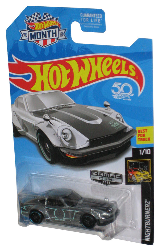 Hot Wheels Nightburnerz 1/10 (2018) Silver Custom Datsun 240Z Zamac 014 Car