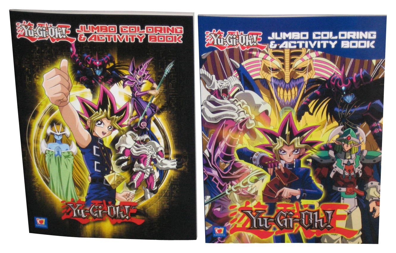 Yu-Gi-Oh! Landoll (2020) Jumbo Coloring & Activity Paperback Book Lot - (2 Books)