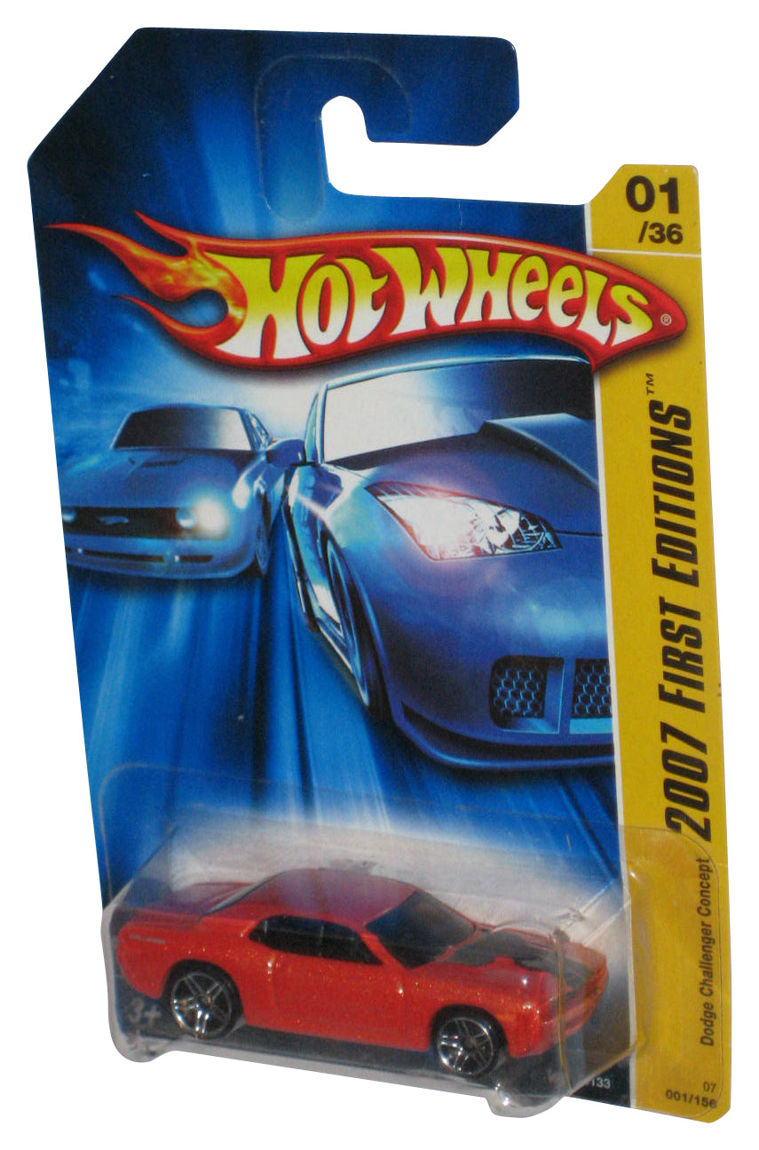Hot Wheels 2007 New Models 01/36 Dodge Challenger Concept Orange Car 001/180