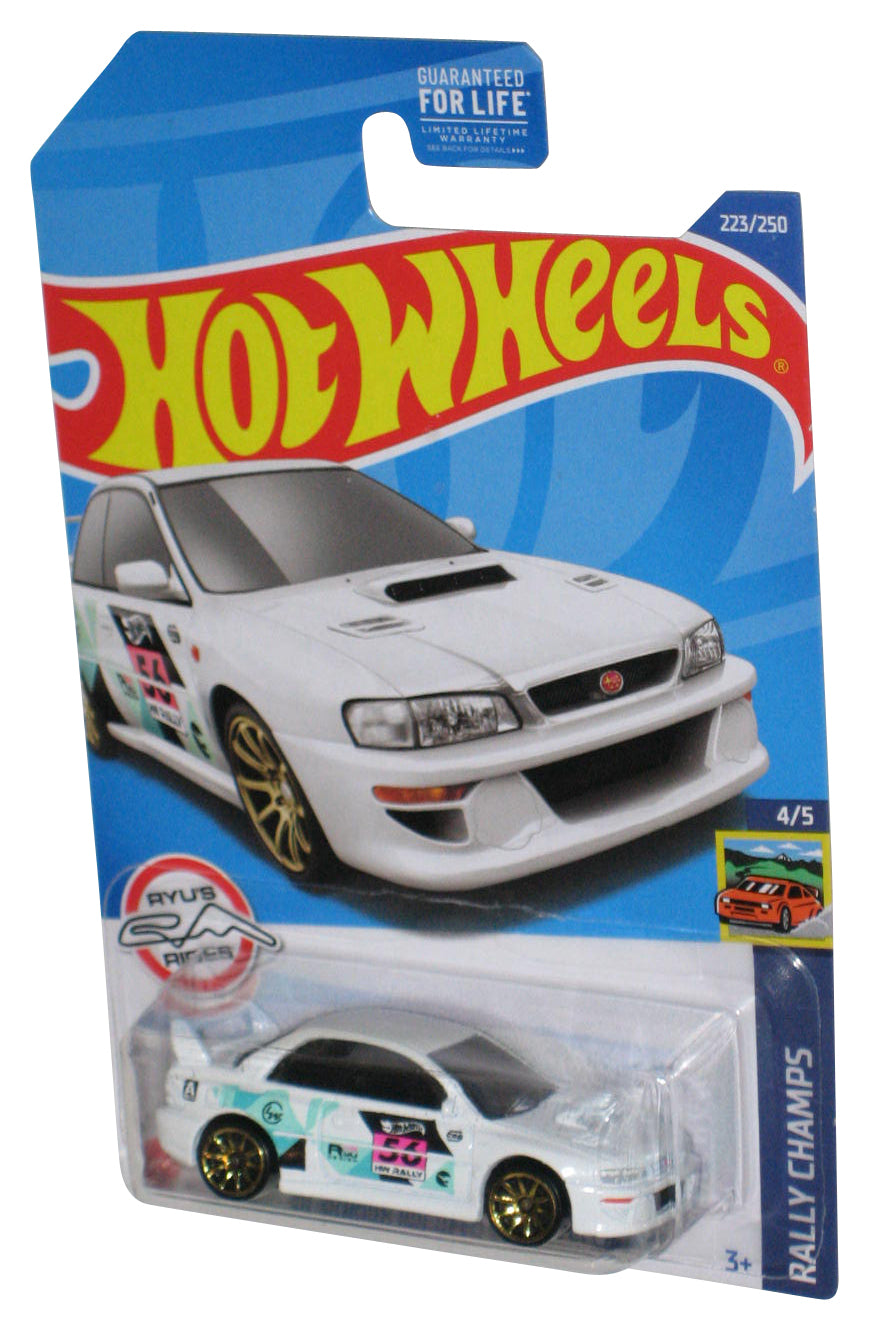 Hot Wheels Rally Champs 4/5 (2021) White '98 Subaru Impreza 22B-STi Version Car 223/250