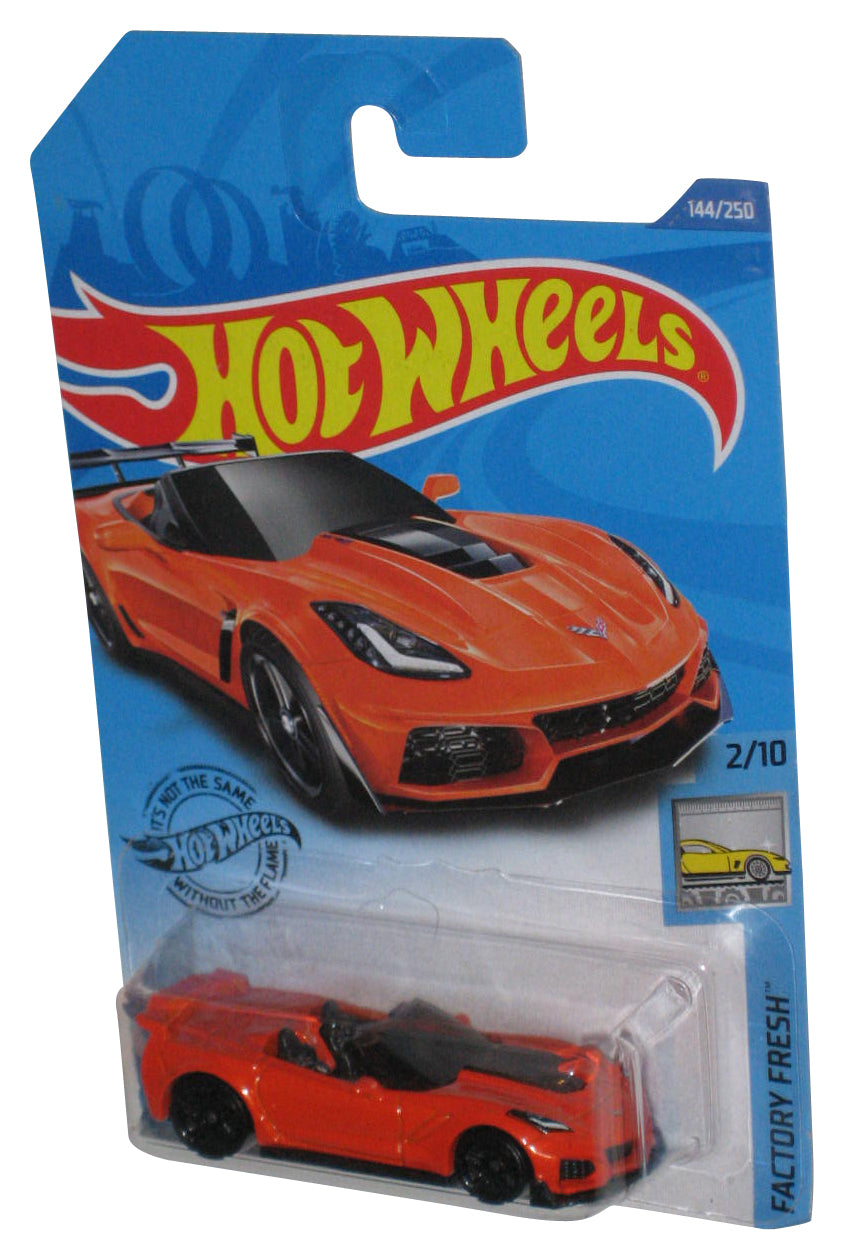 Hot Wheels Factory Fresh 2/10 (2020) Orange '19 Corvette ZR1 Convertible Car 144/250