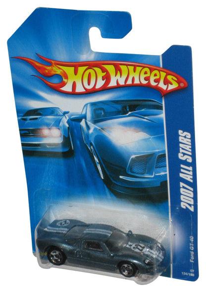 Hot Wheels 2007 All Stars Blue Ford GT-40 Die-Cast Toy Car 134/180
