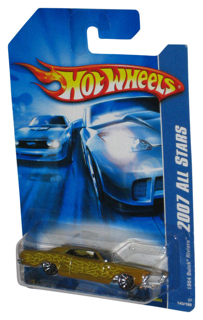 Hot Wheels 2007 All Stars Gold 1964 Buick Riviera Toy Car 140/180
