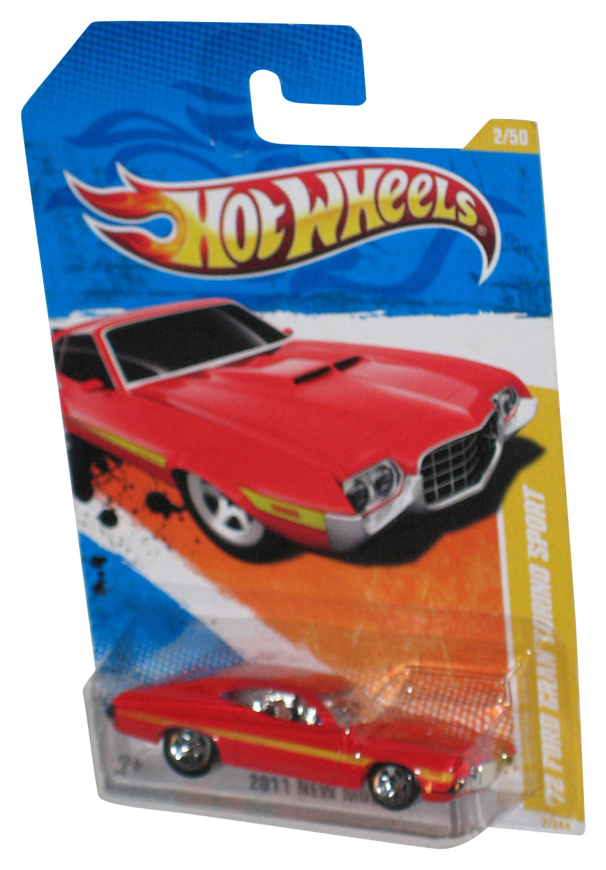 Hot Wheels 2011 HW Premiere 2/50 (2010) Red '72 Ford Gran Torino Sport Car 2/244