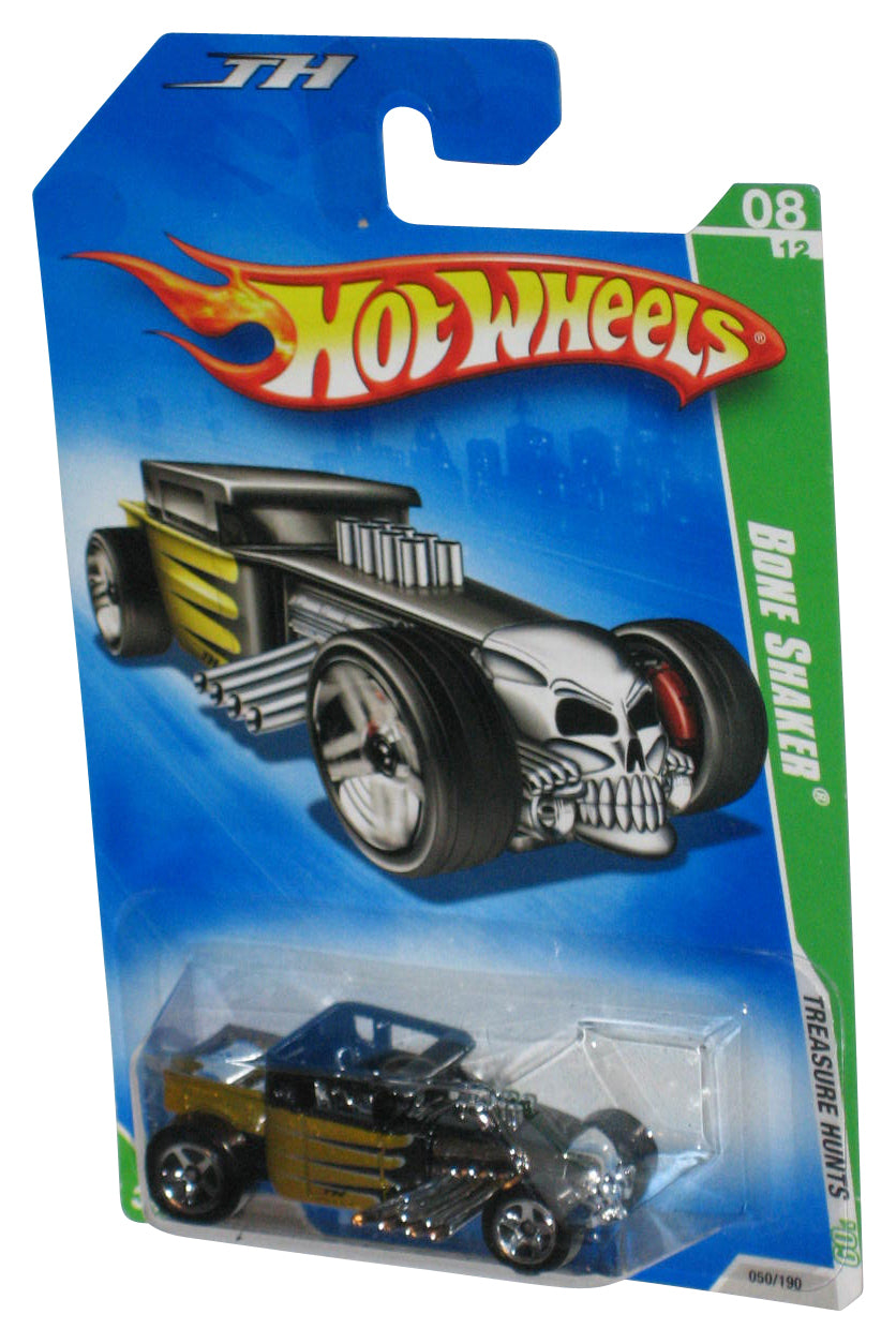 Hot Wheels Treasure Hunts 08/12 '09 Black & Gold Bone Shaker Toy Car 050/190