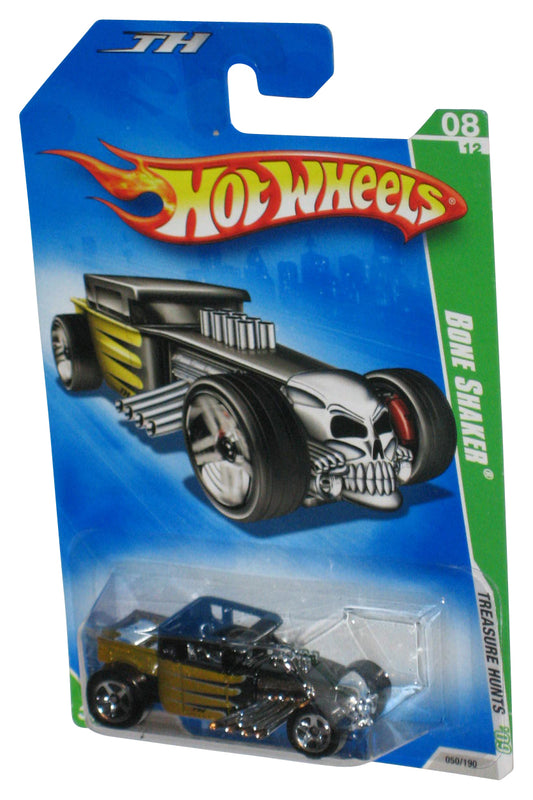 Hot Wheels Treasure Hunts 08/12 '09 Black & Gold Bone Shaker Toy Car 050/190