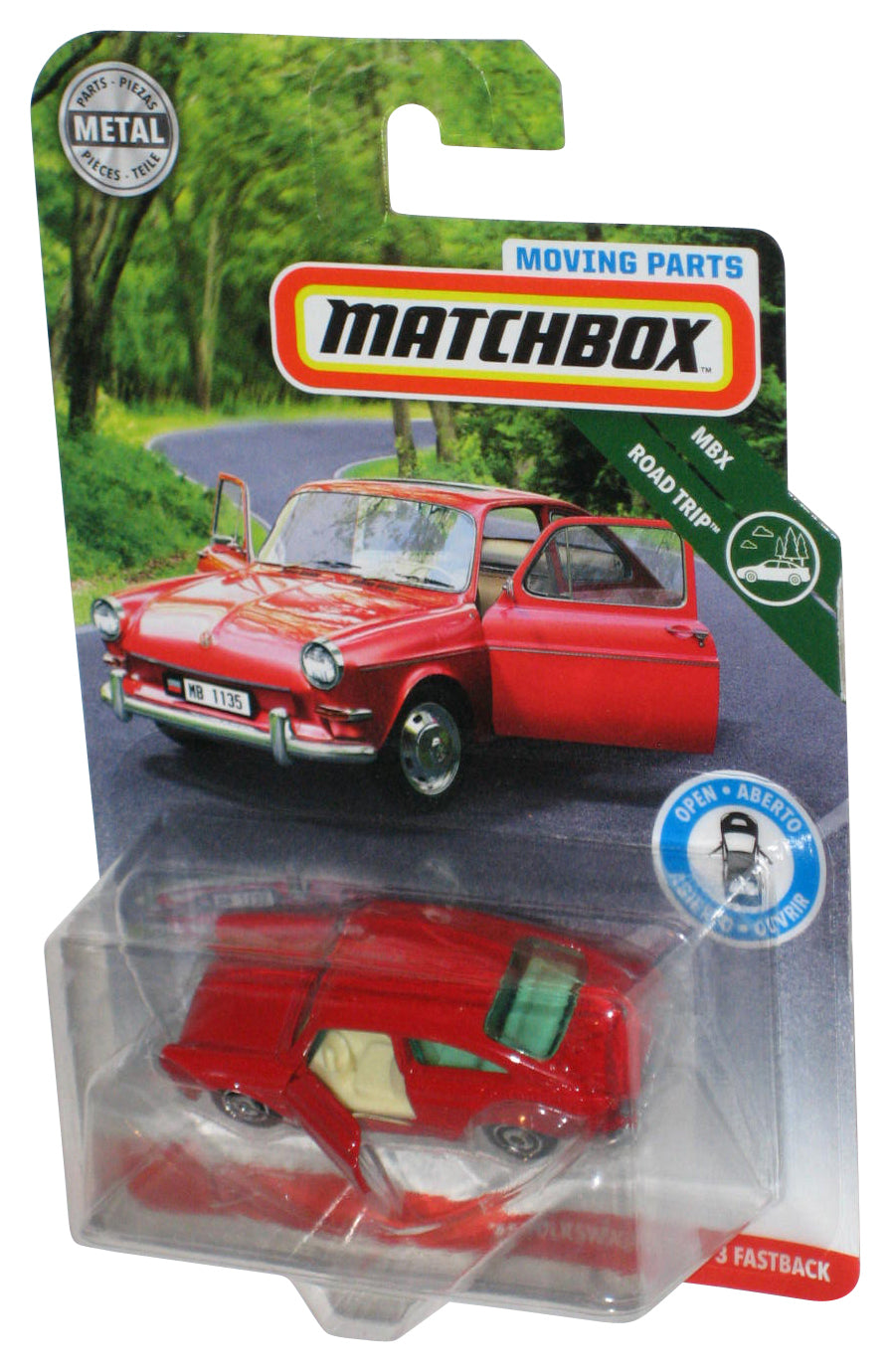 Matchbox Moving Parts MBX Road Trip (2018) Red '65 Volkswagen Type 3 Fastback Car
