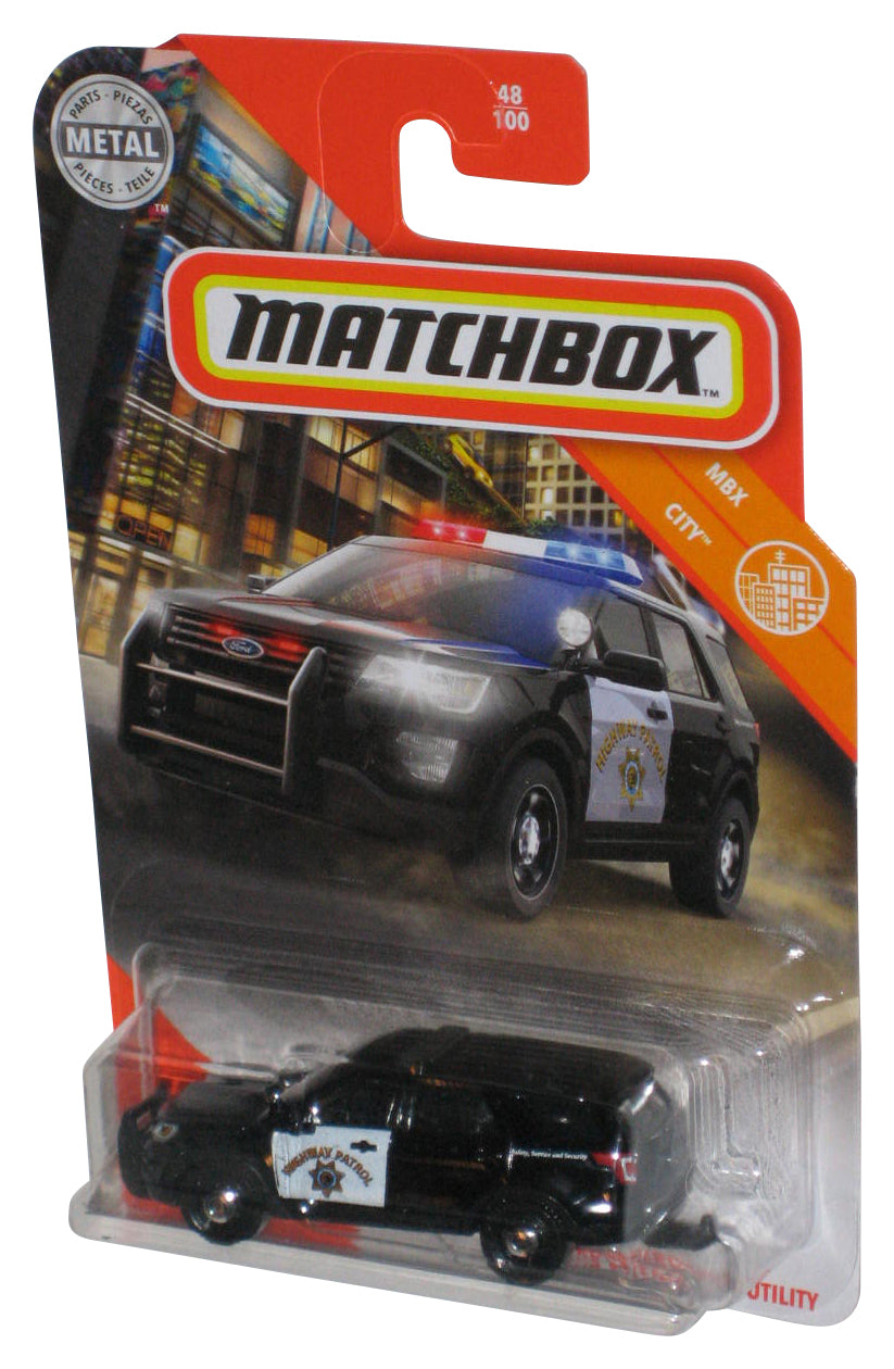 Matchbox MBX City Black 2016 Ford Interceptor Utility Toy Car 48/100