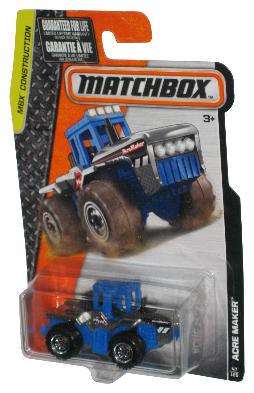 Matchbox MBX Construction (2015) Blue Acre Maker Die-Cast Toy 47/120