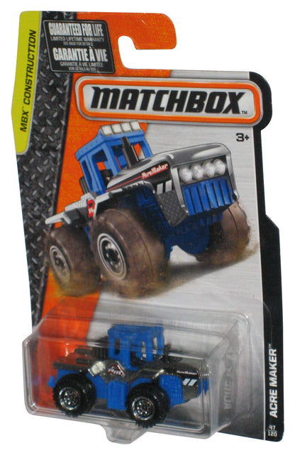Matchbox MBX Construction (2015) Blue Acre Maker Die-Cast Toy 47/120