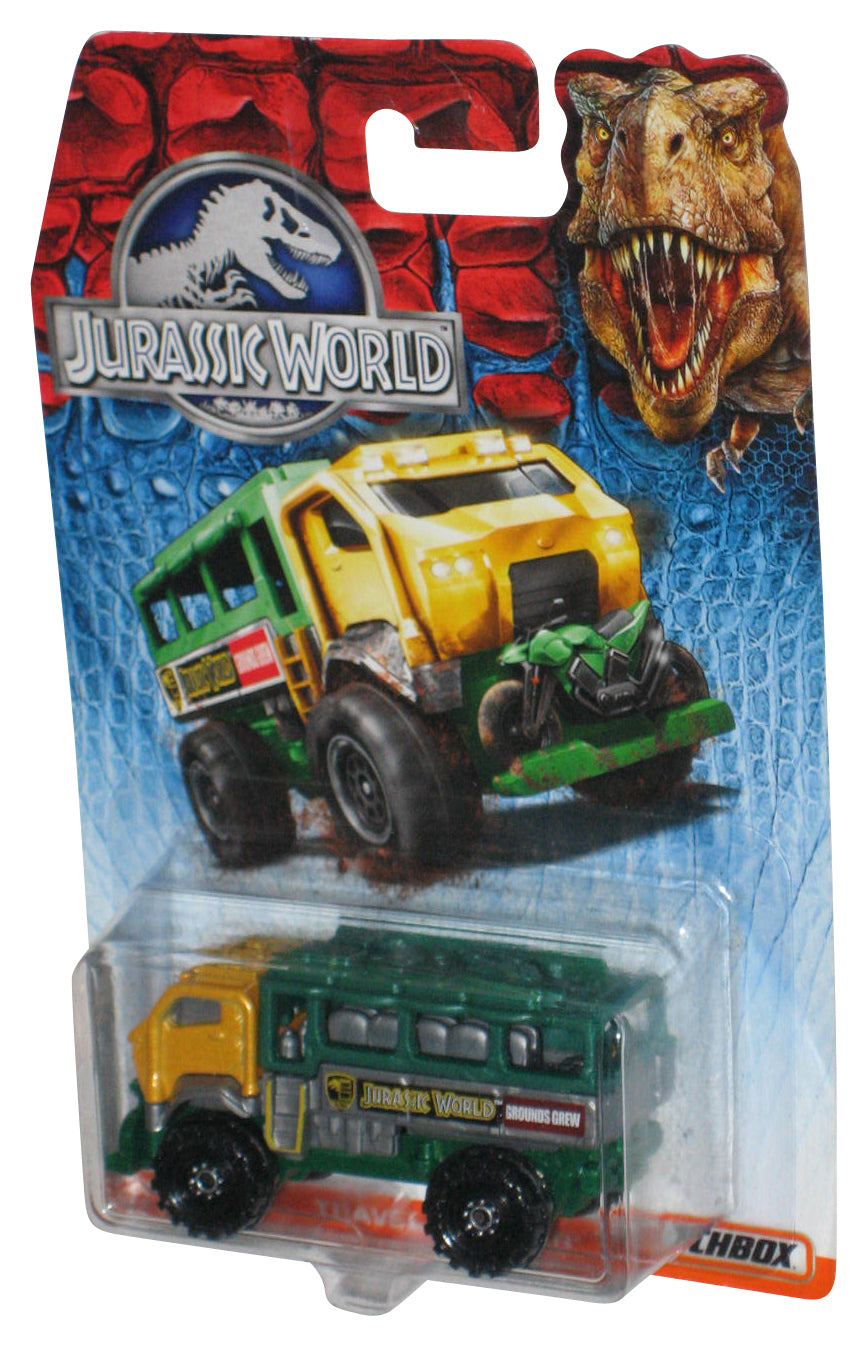 Matchbox Jurassic World Park Travel Tracker Green & Gold Toy Truck