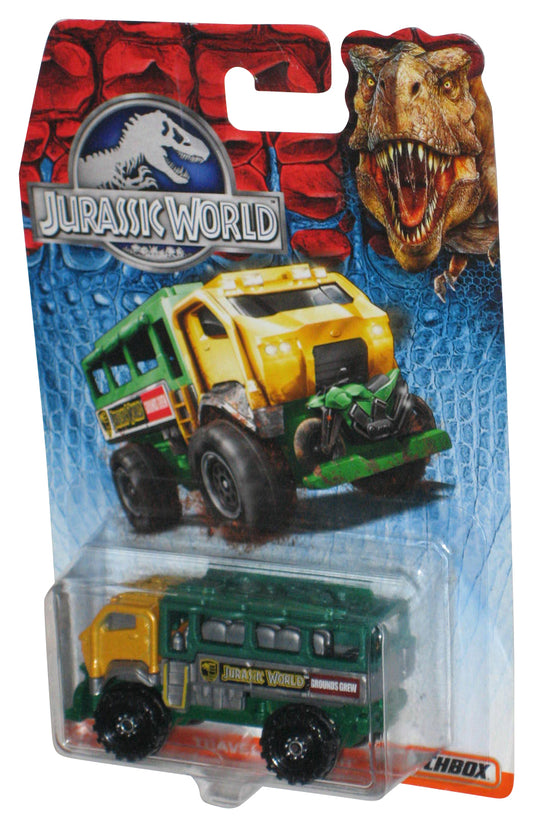 Matchbox Jurassic World Park Travel Tracker Green & Gold Toy Truck