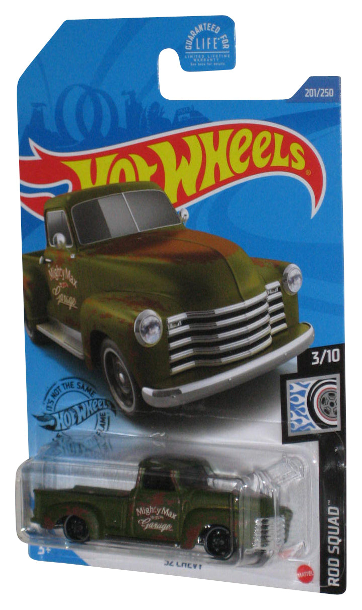 Hot Wheels Rod Squad 3/10 (2017) Green '52 Chevy Toy Car 201/250