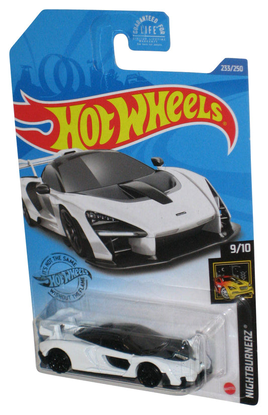 Hot Wheels Nightburnerz 9/10 (2017) White McLaren Senna Car 233/250