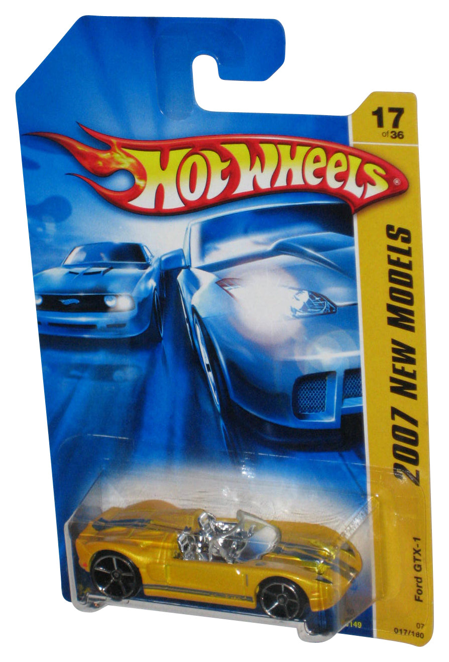 Hot Wheels 2007 New Models 17/36 Yellow Ford GTX-1 Toy Car 017/180