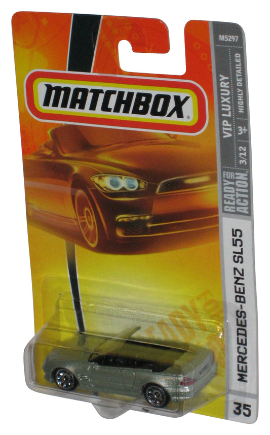 Matchbox VIP Luxury 3/12 (2007) Silver Mercedes-Benz SL55 Car #35