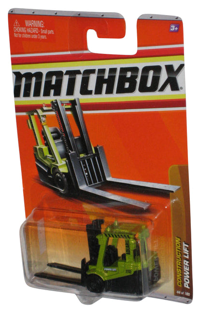 Matchbox Construction (2009) Power Lift Green & Black Toy Vehicle 44/100