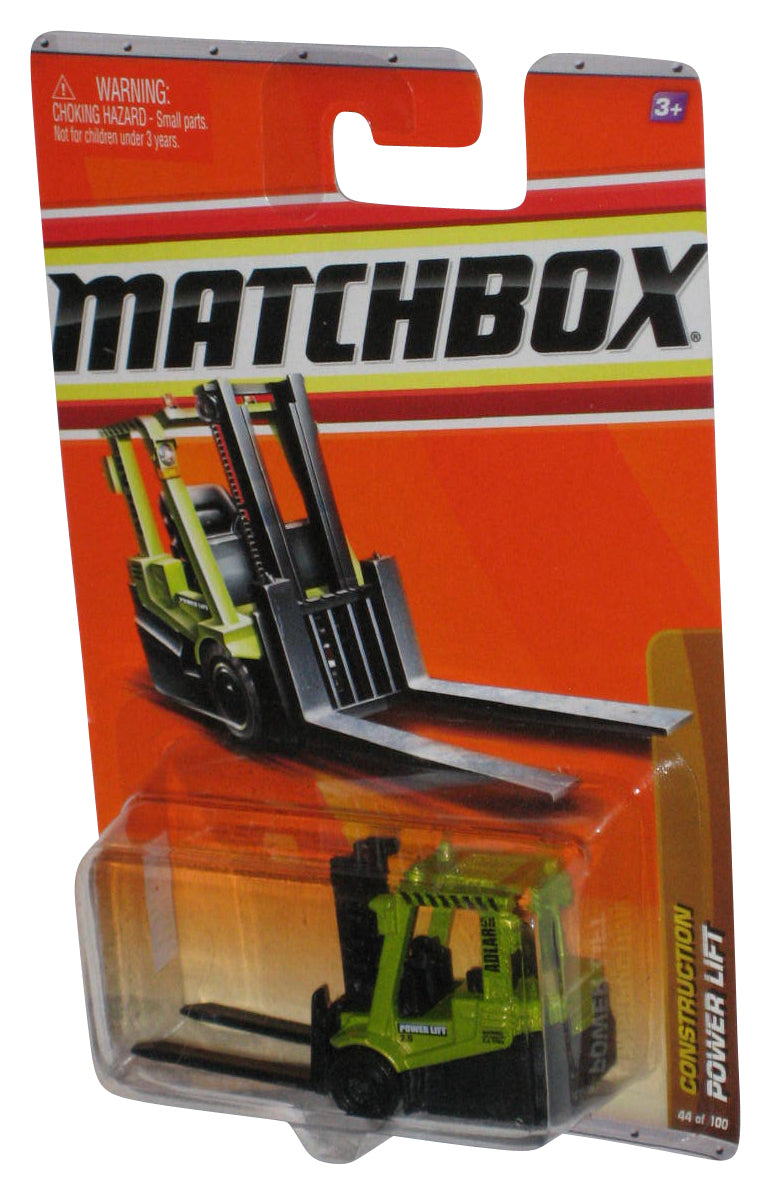 Matchbox Construction (2009) Power Lift Green & Black Toy Vehicle 44/100
