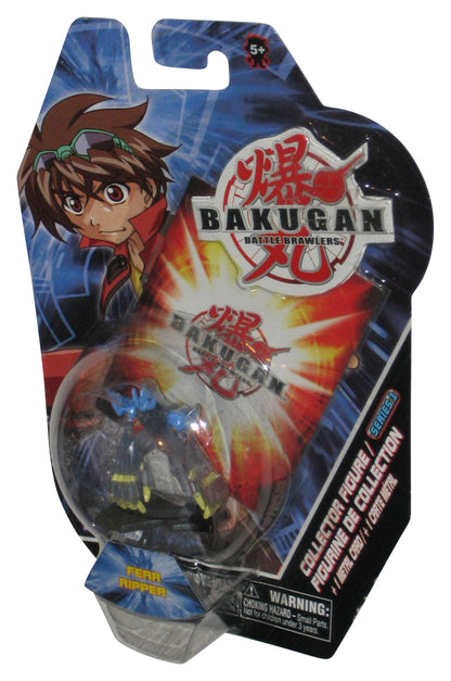 Bakugan Battle Brawlers (2007) Spin Master Fear Ripper Blue & Clear 2-Inch Mini Figure w/ Metal Card