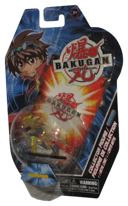 Bakugan Battle Brawlers (2007) Spin Master Clear Tigrerra 2-Inch Mini Figure w/ Metal Card
